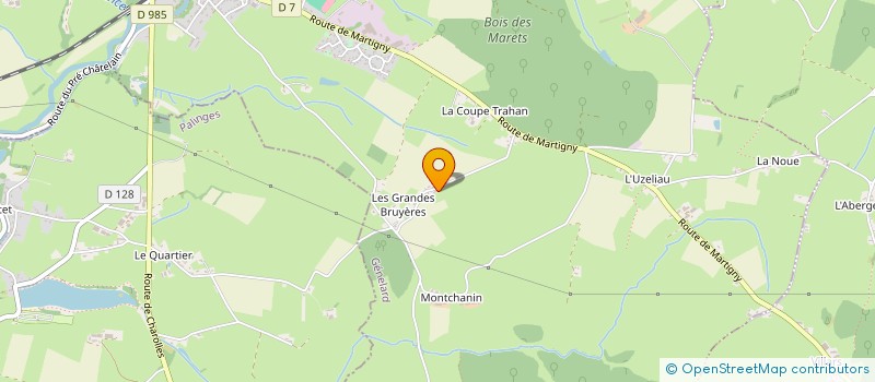 localisation de l'entreprise MADAME SANDRINE KUROWSKI  GENELARD