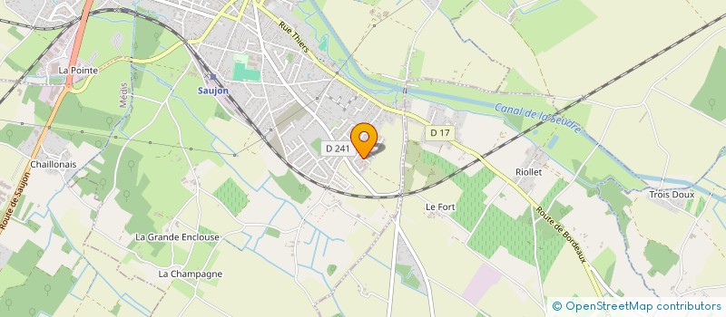 localisation de l'entreprise MADAME SANDRINE LA PAIX  SAUJON