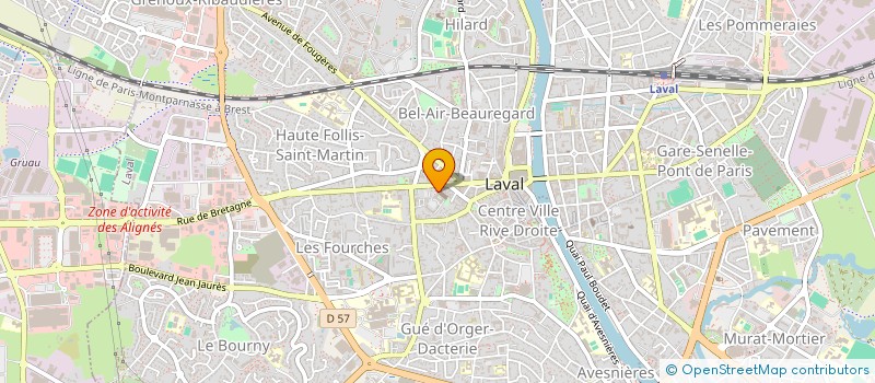 localisation de l'entreprise MADAME SANDRINE LABBE à LAVAL