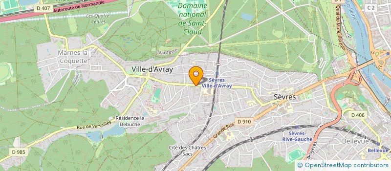 localisation de l'entreprise MADAME SANDRINE LABORIE à VILLE-D'AVRAY