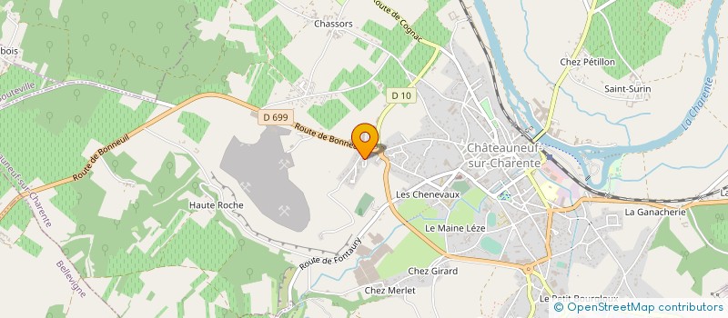 localisation de l'entreprise MADAME SANDRINE LABRIEUX à CHATEAUNEUF-SUR-CHARENTE