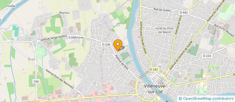 localisation de l'entreprise MADAME SANDRINE LACHAUME  VILLENEUVE-SUR-LOT