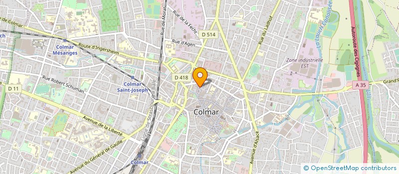 localisation de l'entreprise MADAME SANDRINE LACOMME à COLMAR