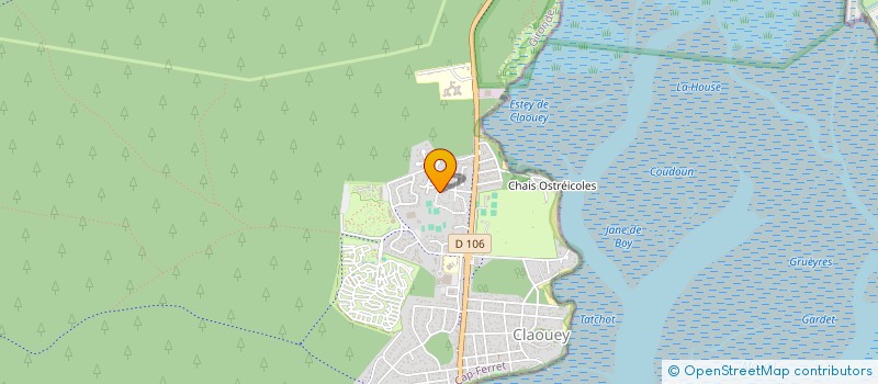 localisation de l'entreprise MADAME SANDRINE LACOSTE  LEGE-CAP-FERRET