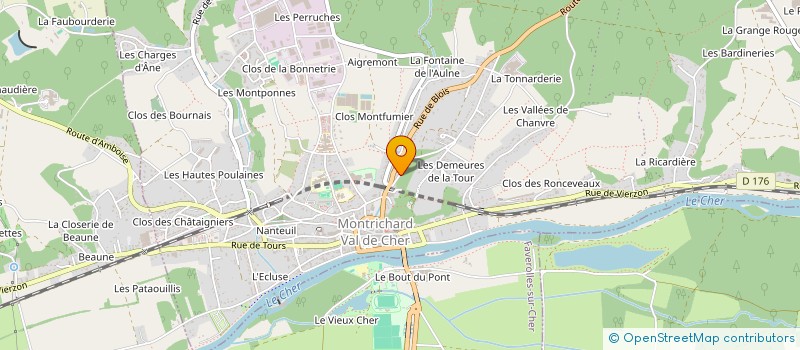 localisation de l'entreprise MADAME SANDRINE LAFAGE  MONTRICHARD-VAL-DE-CHER