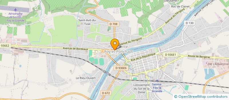 localisation de l'entreprise MADAME SANDRINE LAFAGE  PORT-SAINTE-FOY-ET-PONCHAPT