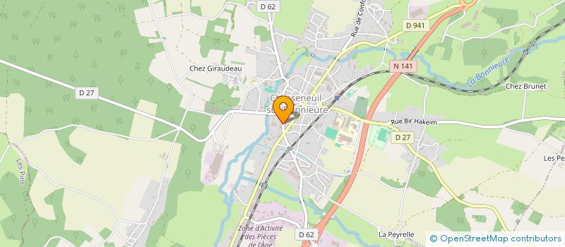 localisation de l'entreprise MADAME SANDRINE LAFAYE à CHASSENEUIL-SUR-BONNIEURE