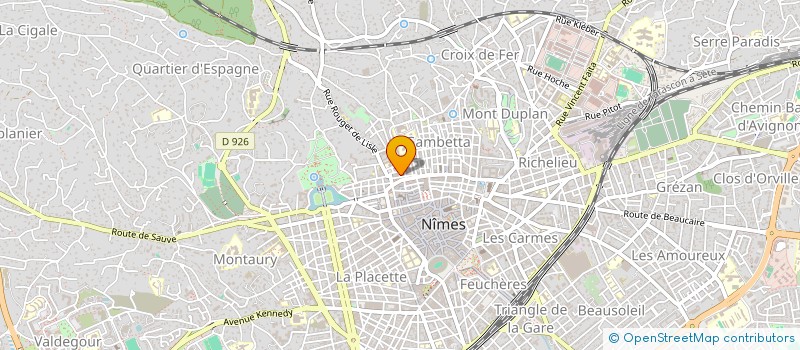 localisation de l'entreprise MADAME SANDRINE LAFONT  NIMES