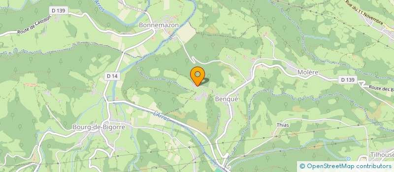 localisation de l'entreprise MADAME SANDRINE LAGARDE  BENQUE-MOLERE