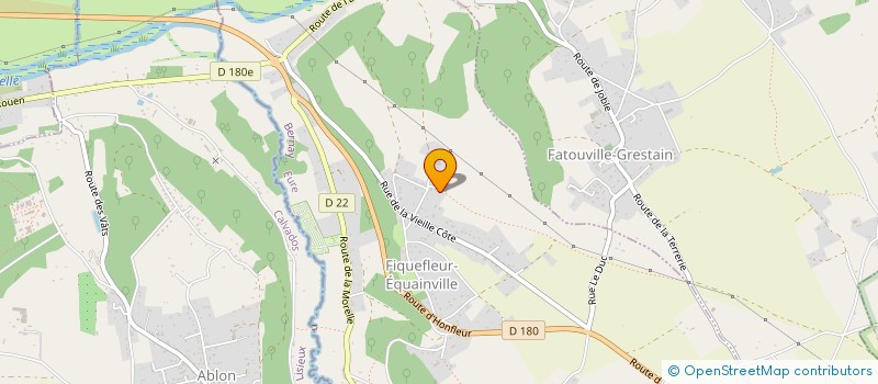 localisation de l'entreprise MADAME SANDRINE LAGARDE  FIQUEFLEUR-EQUAINVILLE