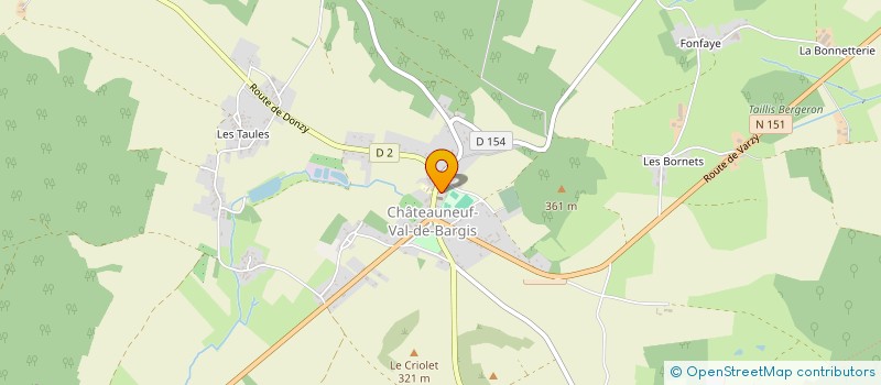 localisation de l'entreprise MADAME SANDRINE LAGELEE à CHATEAUNEUF-VAL-DE-BARGIS