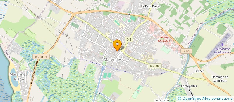 localisation de l'entreprise MADAME SANDRINE LAGNEAU  MARENNES-HIERS-BROUAGE