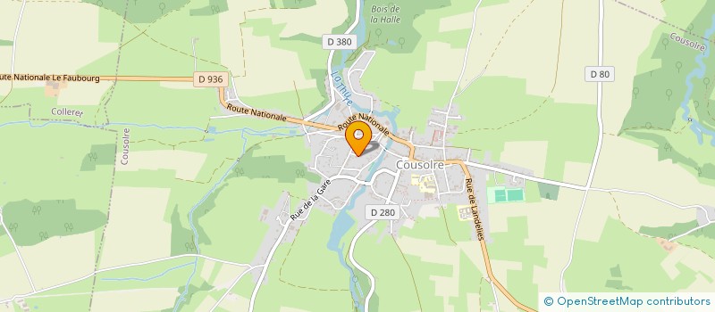 localisation de l'entreprise MADAME SANDRINE LAGRACE  COUSOLRE