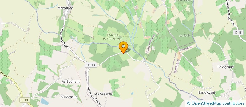 localisation de l'entreprise MADAME SANDRINE LAGRANGE  SOUMENSAC