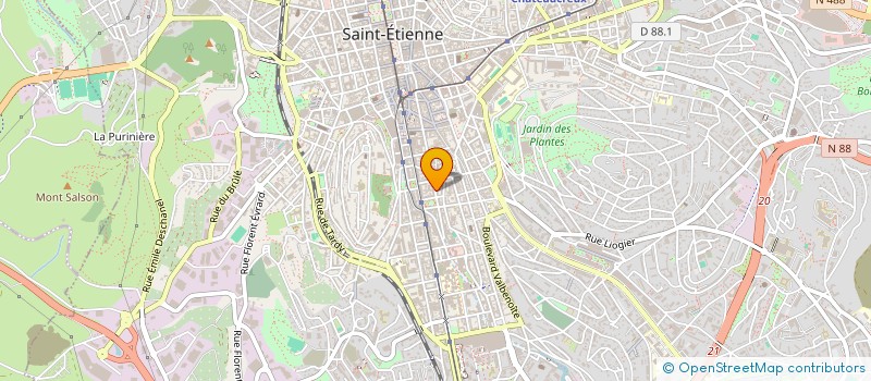 localisation de l'entreprise MADAME SANDRINE LAINE à SAINT-ETIENNE