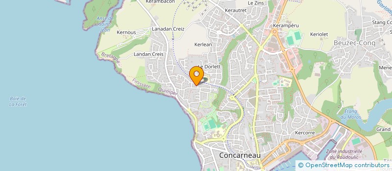 localisation de l'entreprise MADAME SANDRINE LALBIN à CONCARNEAU