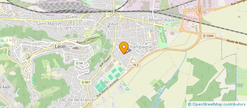 localisation de l'entreprise MADAME SANDRINE LALLEMENT à LAON