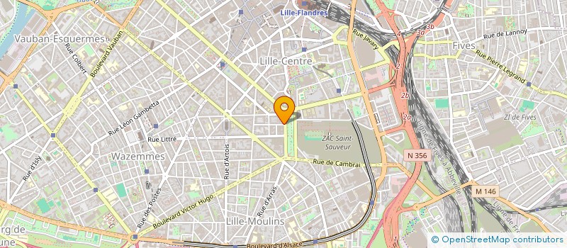 localisation de l'entreprise MADAME SANDRINE LALLIET à LILLE