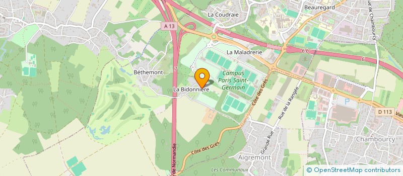 localisation de l'entreprise MADAME SANDRINE LAMBIN  POISSY