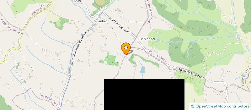 localisation de l'entreprise MADAME SANDRINE LAMOLINAIRIE à PUYCORNET