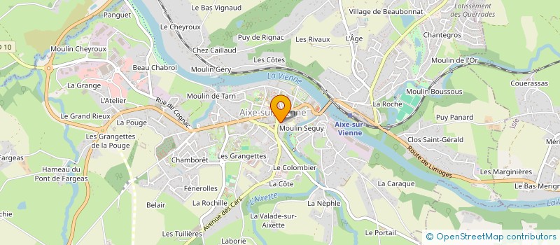 localisation de l'entreprise MADAME SANDRINE LAMONERIE à AIXE-SUR-VIENNE