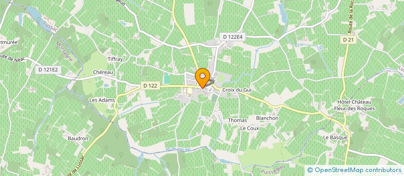 localisation de l'entreprise MADAME SANDRINE LAMOTHE  LUSSAC