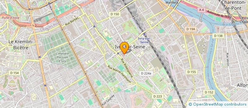 localisation de l'entreprise MADAME SANDRINE LAMPERRIERE  IVRY-SUR-SEINE