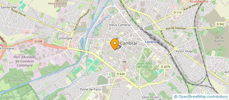localisation de l'entreprise MADAME SANDRINE LANCIAUX  CAMBRAI