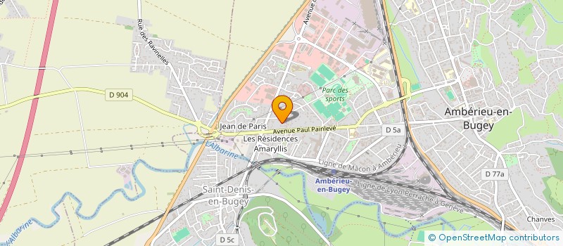 localisation de l'entreprise MADAME SANDRINE LANDRIX  AMBERIEU-EN-BUGEY