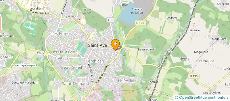 localisation de l'entreprise MADAME SANDRINE LANOE  SAINT-AVE