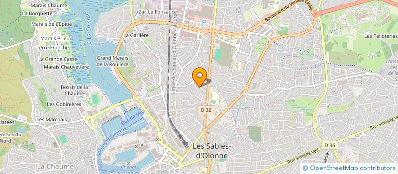 localisation de l'entreprise MADAME SANDRINE LAPORTE à LES SABLES D'OLONNE
