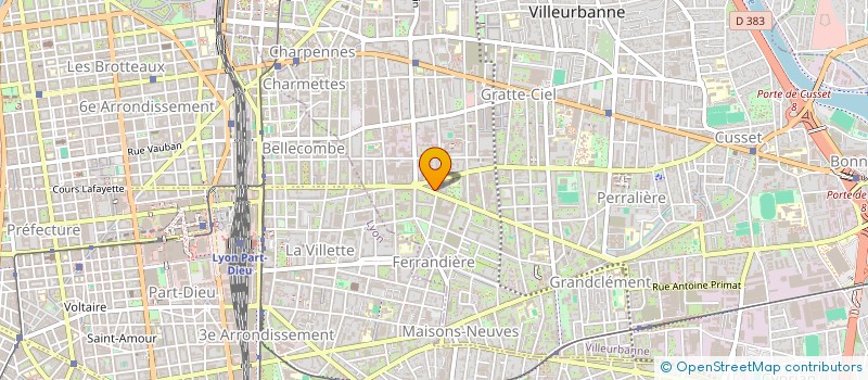 localisation de l'entreprise MADAME SANDRINE LAROCHE à VILLEURBANNE