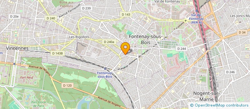 localisation de l'entreprise MADAME SANDRINE LARPENTEUR à FONTENAY-SOUS-BOIS
