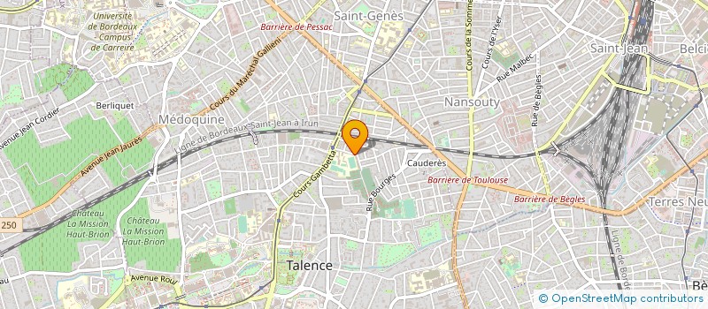 localisation de l'entreprise MADAME SANDRINE LARROUY CASTERA  TALENCE