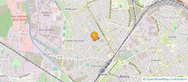 localisation de l'entreprise MADAME SANDRINE LARUE  REIMS