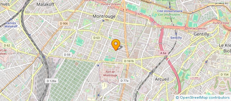 localisation de l'entreprise MADAME SANDRINE LARUE  MONTROUGE