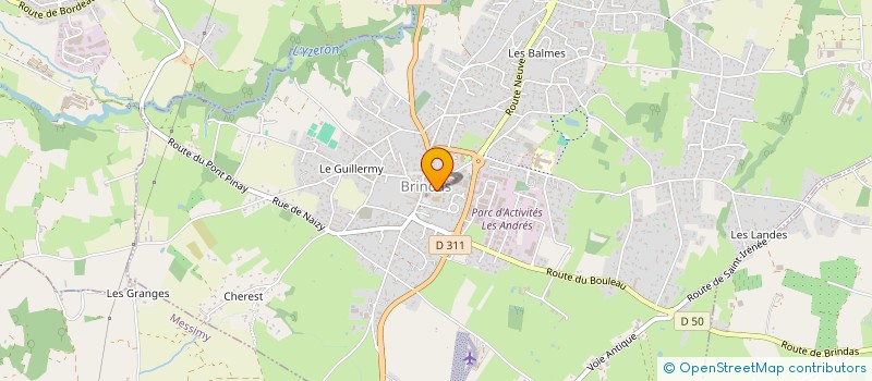 localisation de l'entreprise MADAME SANDRINE LATGE  BRINDAS