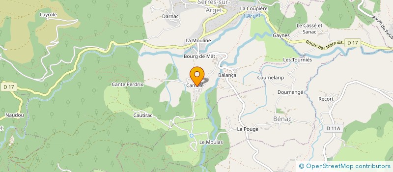 localisation de l'entreprise MADAME SANDRINE LATORRE à SERRES-SUR-ARGET