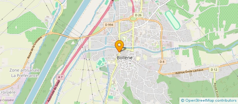 localisation de l'entreprise MADAME SANDRINE LAURENT  BOLLENE