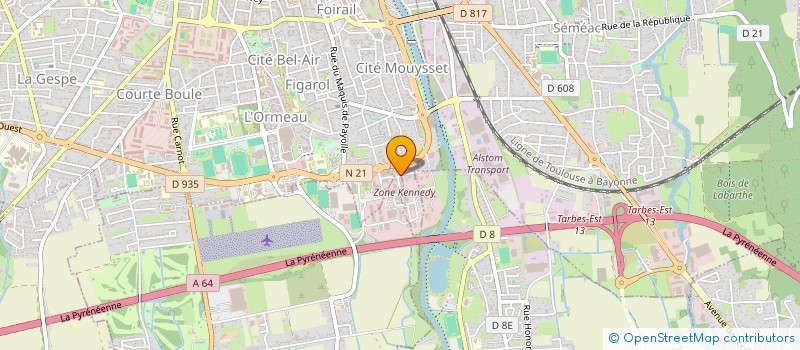 localisation de l'entreprise MADAME SANDRINE LAURENT  TARBES