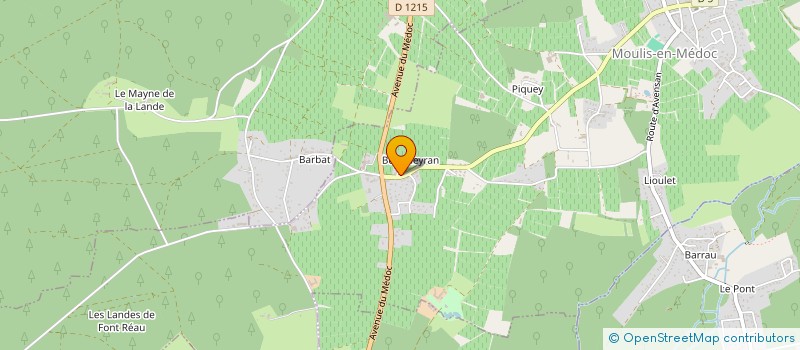 localisation de l'entreprise MADAME SANDRINE LAURENT  MOULIS-EN-MEDOC