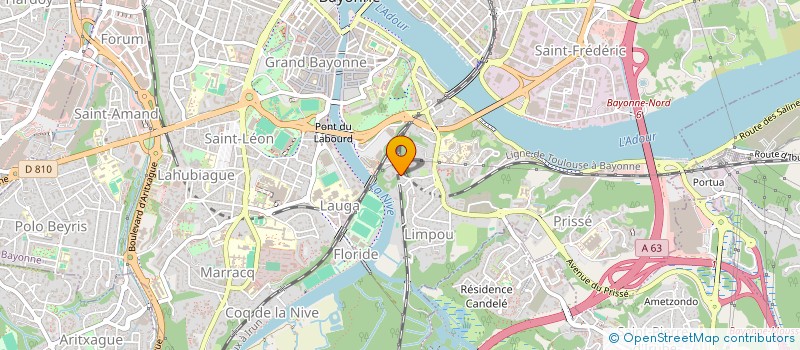 localisation de l'entreprise MADAME SANDRINE LAUSSUY  BAYONNE