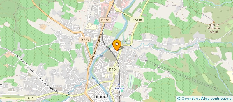 localisation de l'entreprise MADAME SANDRINE LAUTAR  LIMOUX