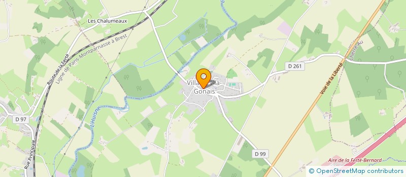 localisation de l'entreprise MADAME SANDRINE LAVANANT  VILLAINES-LA-GONAIS