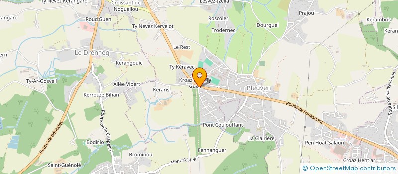 localisation de l'entreprise MADAME SANDRINE LAVERGNE  PLEUVEN