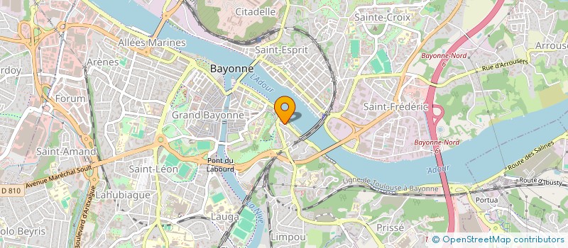 localisation de l'entreprise MADAME SANDRINE LAVILLARD  BAYONNE