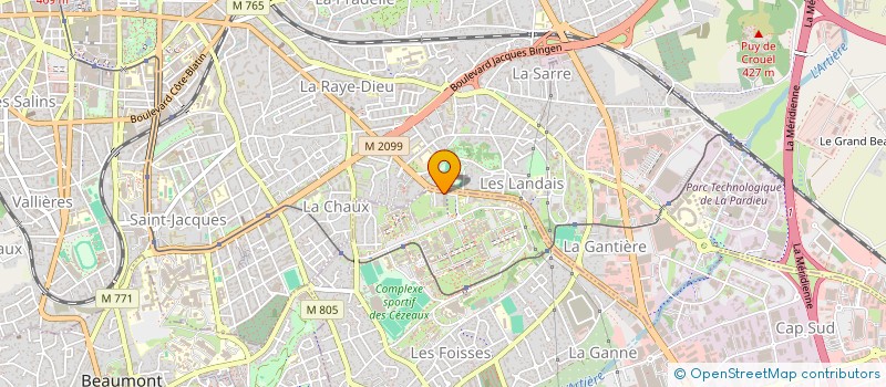 localisation de l'entreprise MADAME SANDRINE LAYRAC  AUBIERE