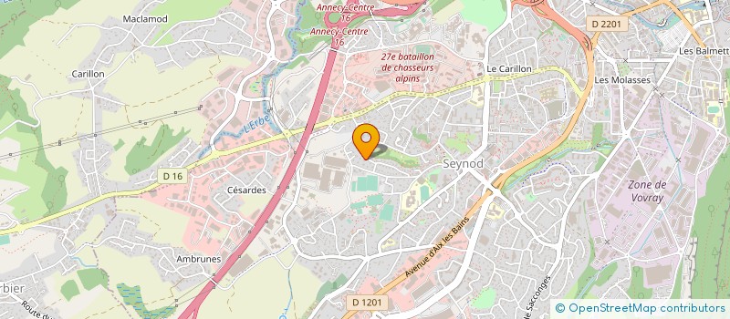 localisation de l'entreprise MADAME SANDRINE LAZARDEUX à ANNECY