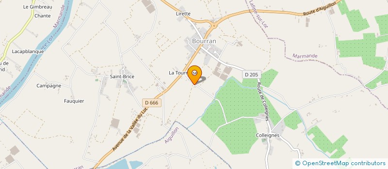 localisation de l'entreprise MADAME SANDRINE LAZARTIGUES  BOURRAN