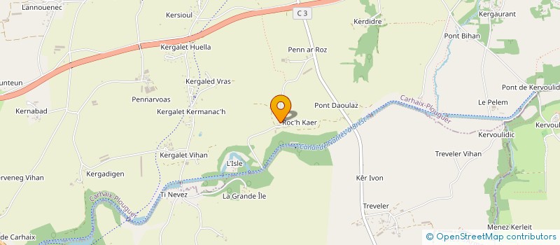 localisation de l'entreprise MADAME SANDRINE LE BAIL  CARHAIX PLOUGUER